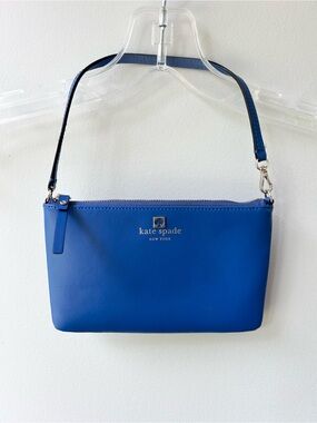Kate Spade blue mini slimline shoulder bag, clutch or wristlet